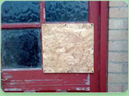 boarded up Northallerton